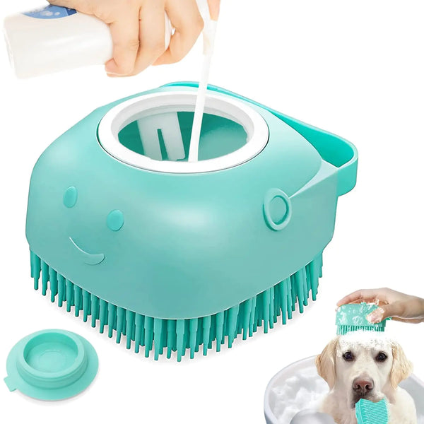 Bath Brush & Gentle Soap Dispenser For Massaging Bath